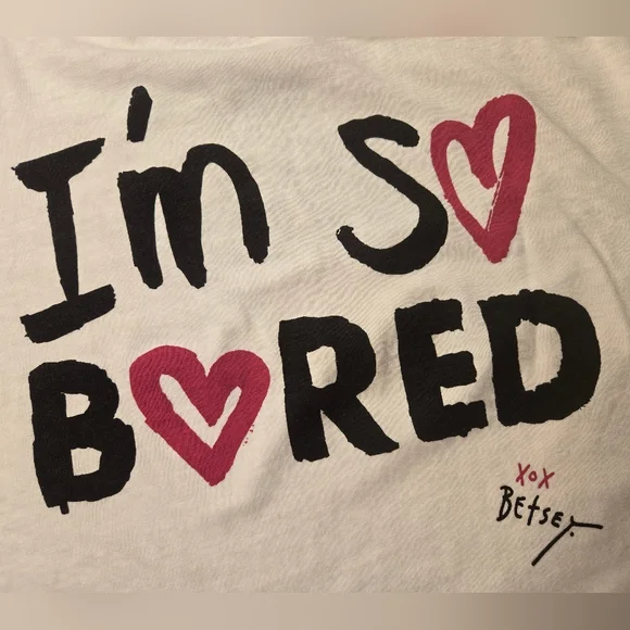 Torrid X Betsey Johnson Tee "I'm S❤️ B❤️red" 00/10 - Picture 8 of 8
